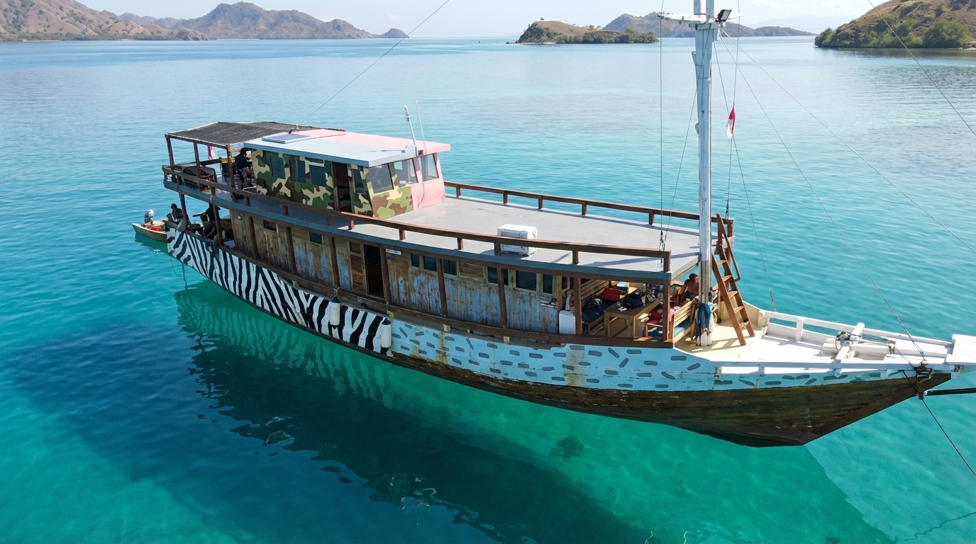 La Matta at anchor in Komodo